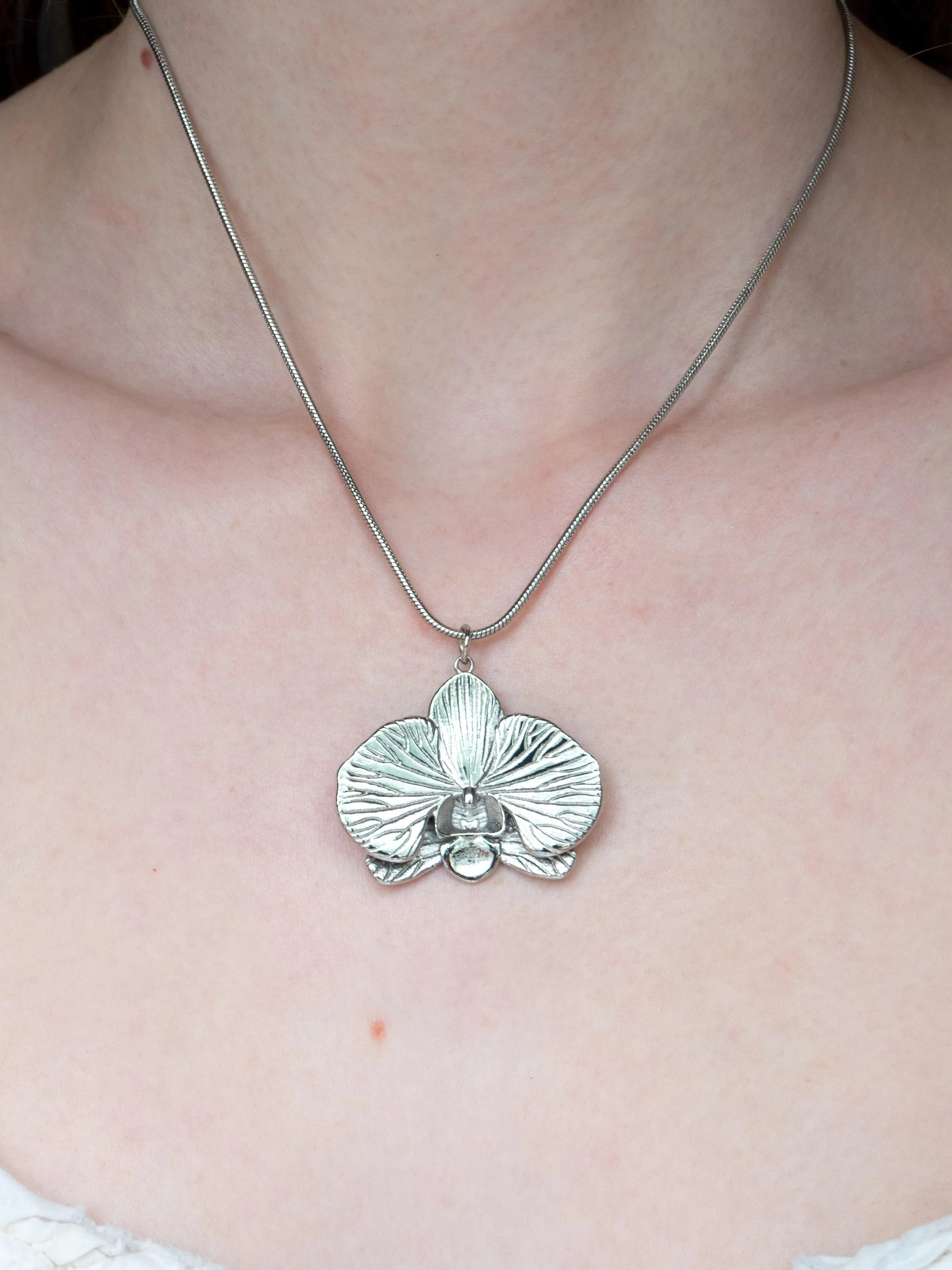 Orchid Necklace | Non-tarnishing Stainless Steel Jewelry