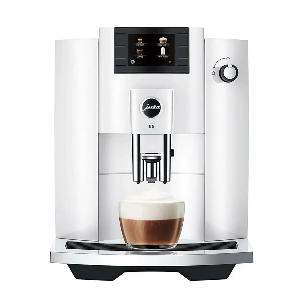 Jura E6 Piano White Coffee Machine 15559