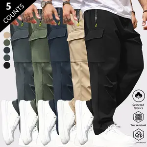 Men's Work Pants - Tactical Style, Multi-Pocket Design, Suitable for Four Seasons Outdoor Activities, Regular Fit for Hiking & Casual Wear in Autumn & Winter | Solid Color Design, Reinforced Pocket Structure, Camping Gear
