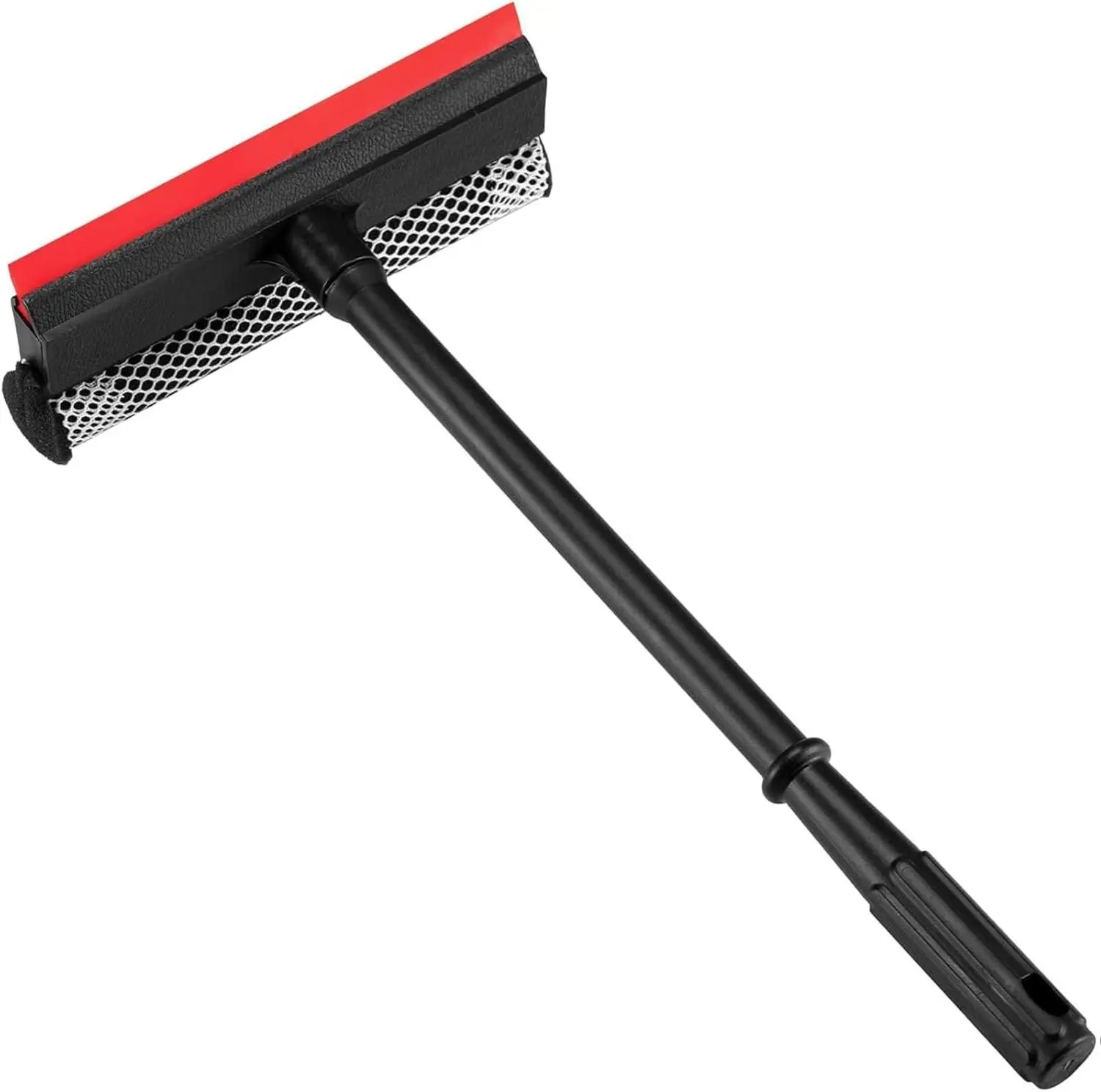 Professional 8.1" 2-in-1 Window Squeegee Tool with 16" Long Handle, House Cleaning Tool for Home Glass, High Window Drying & Glass Shower Use, House Cleaning Tools