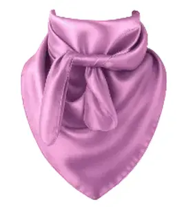Lavender Wild Rag Scarf 35x35 Satin Western Cowgirl Cowboy Bandana