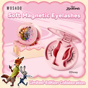 Wosado Soft Magnetic Eyelashes All-in-One Box, Disney Limited Edition Magnetic Eyelash Extensions, Waterproof, Reusable, Glue-Free, Eyeliner-Free Makeup Cosmetic
