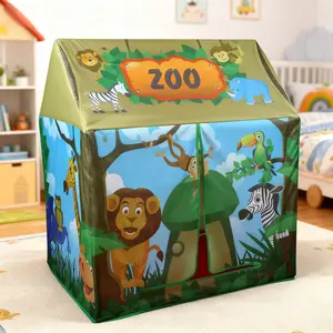 Kids Fun Castle Play Tent, Portable Foldable Playhouse, Outdoor Playhouse, Outdoor Play Equipment, Ideal Birthday Christmas Halloween Thanksgiving Holiday Gift, No Accessories & Lights