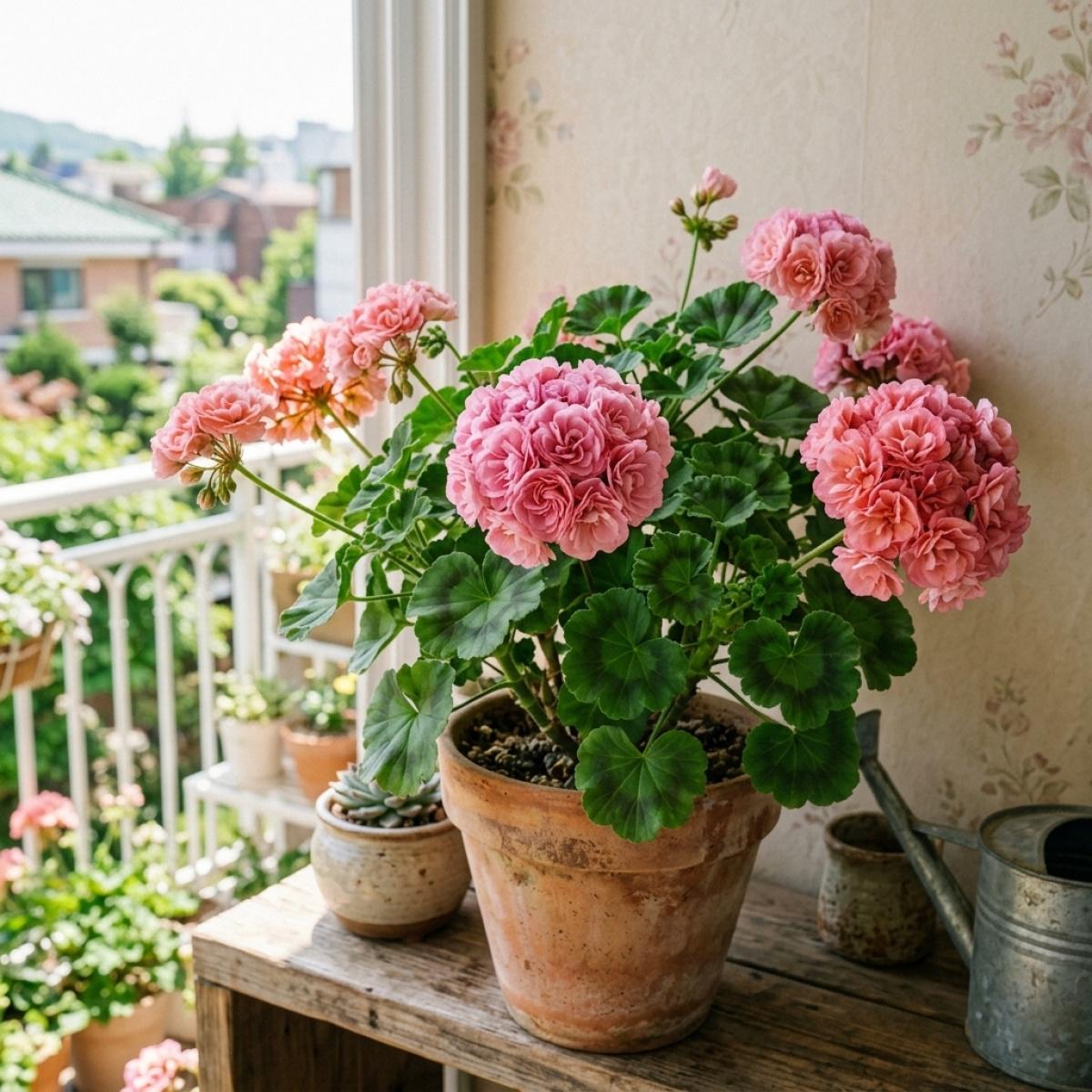 Rare Geranium Pelargonium Seeds for Garden Balcony Decoration Easy to Grow Flower Seeds Non-GMO Perennial Geranium Seeds for Home Gardening