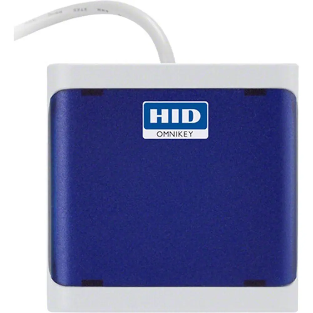 HID OMNIKEY 5022 USB 2.0 Contactless Smart Card Reader - CCID Protocol, FIDO2 Secure, Plug-and-Play for Organizations Seeking Higher Security, Standard PCs, Thin Clients, Passwordless Access Management, Enhanced Security Against Phishing