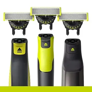 Oneblade Small T Razor Replacement Heads Qp210/50 2523 2630 2527qp652, 3 Blade Set, Men's Shaving Accessories, Perfect Gift