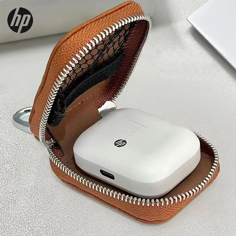 HP Wireless Earphone, In-ear Design Earphones with Earphone Storage Box, Long Standby Earbuds Built-in Microphone for Android