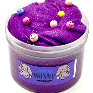 Funny Bunny 8 oz Cloud Slime with Silly Add-Ins and Fun Freebies - Perfect for Every Order!