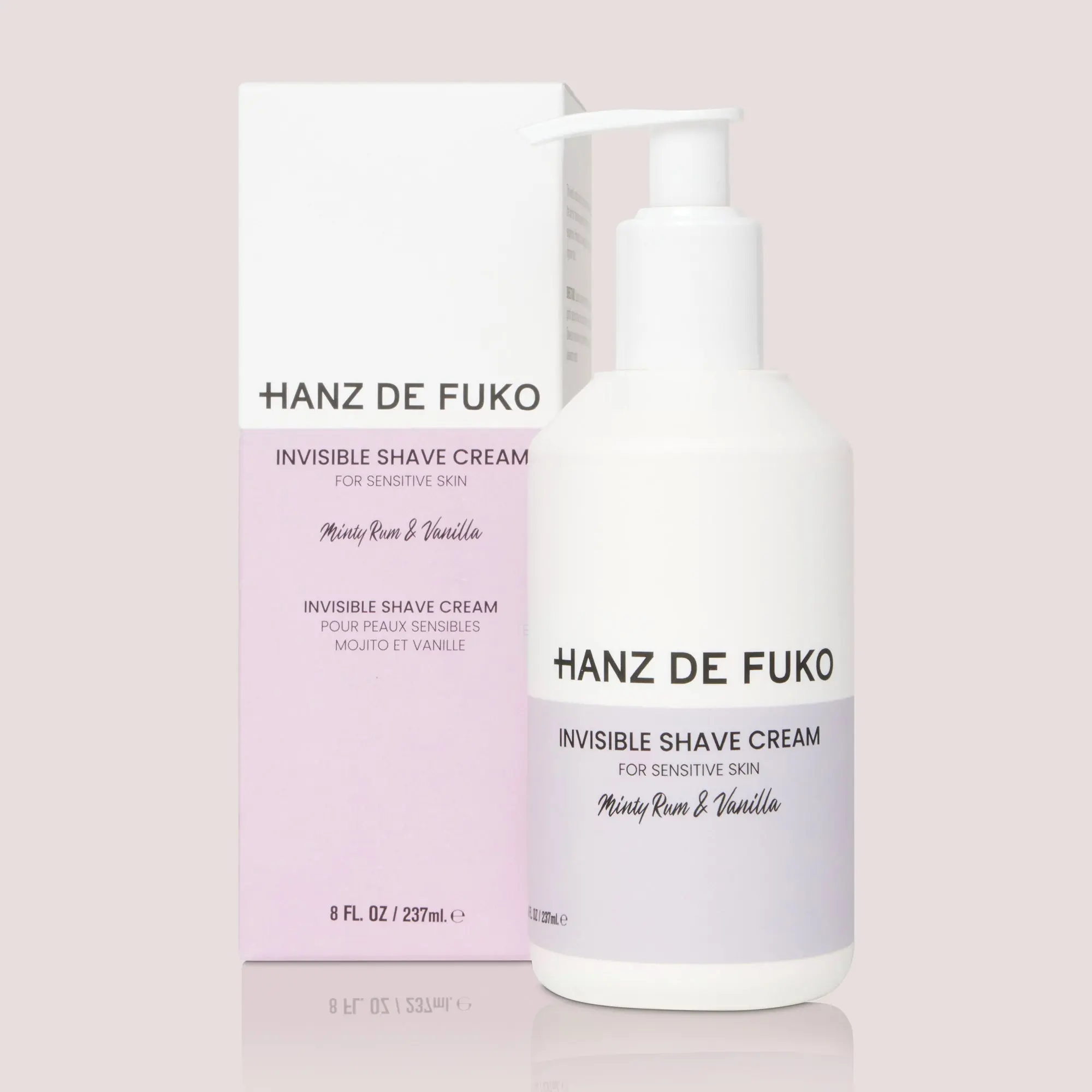 Men's Invisible Shaving Foam Cleanser with Olive, Shea, Avocado Extracts