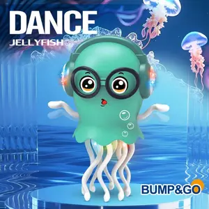 Kids Dancing Jellyfish Toy Musical Light Up with Lights & Music, Automatic Dance, Cute Fish Design, Interactive Fun for Ages 3+, Includes Color Box Packaging