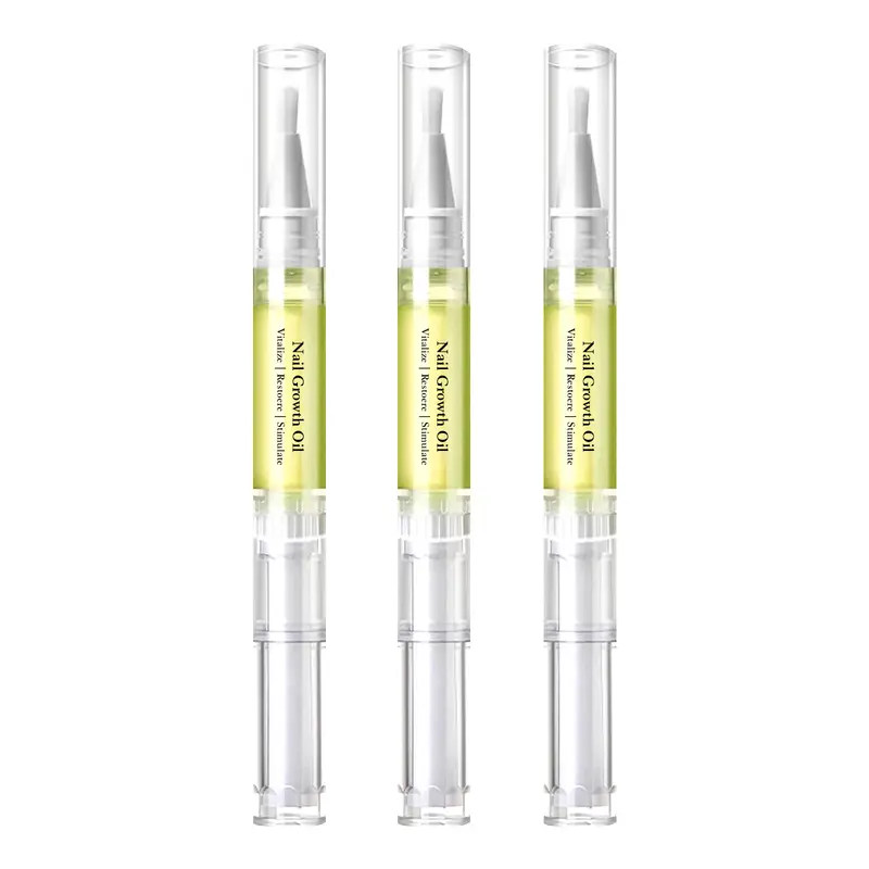 Unisex Organic Olive & Avocado Cosmetic Grease-Free Botanical Oil Pen - Nourishing Lightweight Oils + Vitamins Formula, Deep Moisture for Soft Nails, Lavender Fragrance Cuticle Care, Nail Care Manicure Prep
