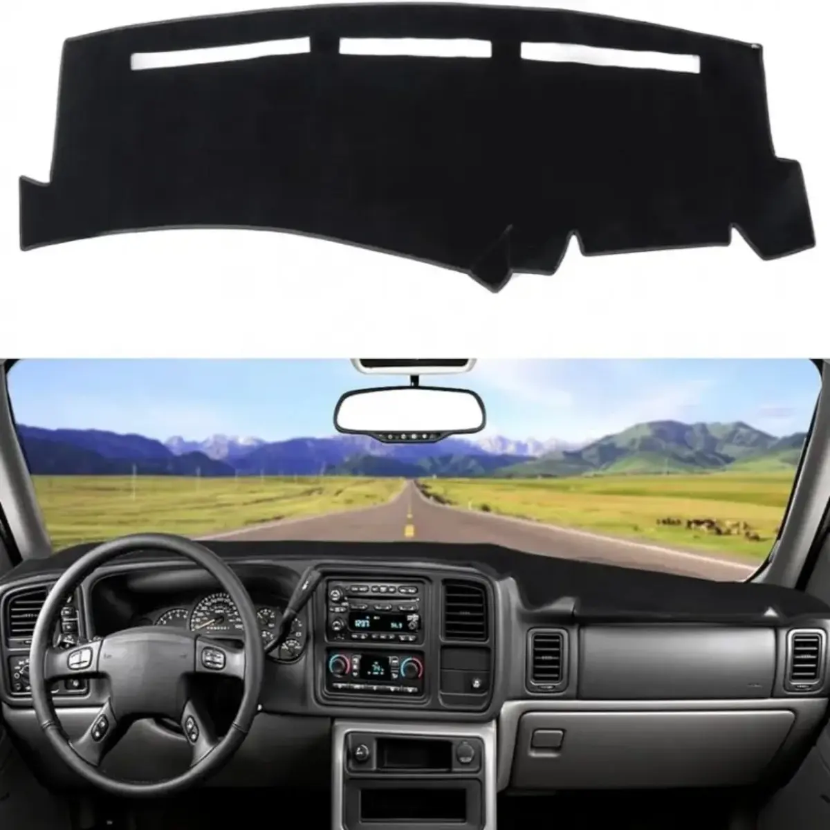 Dashboard Mat for 1999-2006 Chevy Silverado Gmc Sierra 1500 2500 3500 Dashboard Cover, Protects From Sun Damage & Wear, Durable Material, Car Accessories, Car Auto Accessory