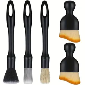 Car Interior Cleaning Brush Set, Soft Professional Portable Brush for Car Interior Cleaning & Dust Removal, Cleaning Supplies, Car Detailing Products, Car Valeting Kit, Automotive