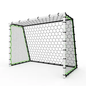 7x5ft 3-in-1 Soccer Rebounder Net - Soccer Goals & Training Equipment with High-Low Shot Zones, Durable Steel Frame for Youth, Adults, Children’s Passing, Ball Control Practice