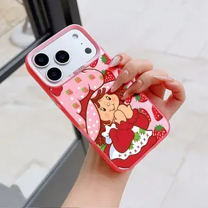 Strawberry Shortcake Phone Case Cover, Compatible with iPhone Models 17-11, Mini Pro Max, Anti-Fall Shockproof Design, Matte Finish, Durable Protection