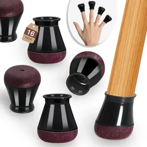Silicone Chair Leg Protector, 16pcs Durable Furniture Foot Cover, Noise-reducing Furniture Foot Cover for Hardwood Floors, Hardware, Home