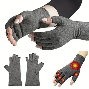 Premium Compression Gloves for Hand Care, Fingerless Sports Gloves for Fitness & Exercise, Outdoor Sports Gloves, Winter Warm Hand Wrap Brace Support
