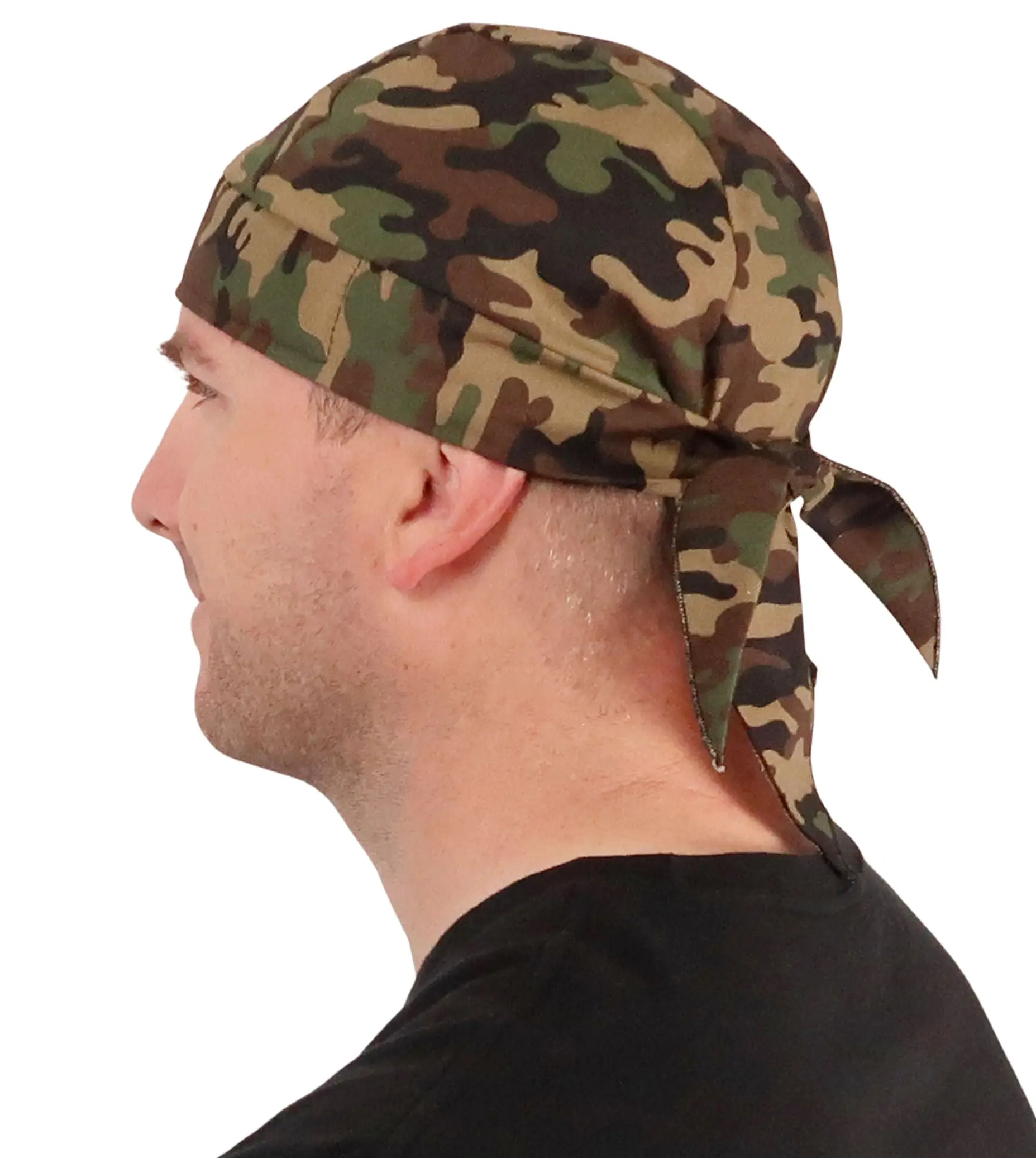 Classic Skull Caps - Woodland Camo