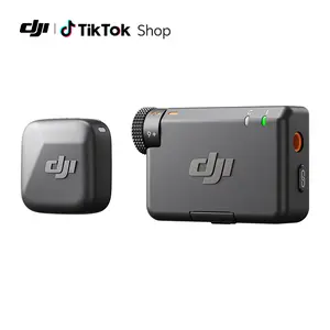 DJI Mic Mini (1 TX + 1 RX), Wireless Lavalier Microphone for iPhone/Camera/Android, Ultralight, Detail-Rich Audio, Noise Cancelling, Automatic Limiting, Vlog, Streaming, 400m Transmission