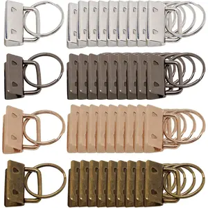 40Pcs Key Fob Hardware 1 Inch Keychain Hardware Set with Split Ring for Wristlet, Key Lanyard, Keychain Making Kit Crafts DIY Supplies for Gifts - Home Improvement.