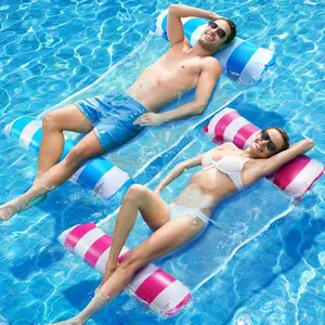 Lightweight Inflatable Floating Pool Water Hammock, Beach Water Sports Lounger, Swimming Pool Water Sports Lounge Chair, Summer Birthday Gift, Inflatable Pool Floaters, Pool Float Chairs, Inflatable Pool Hammocks