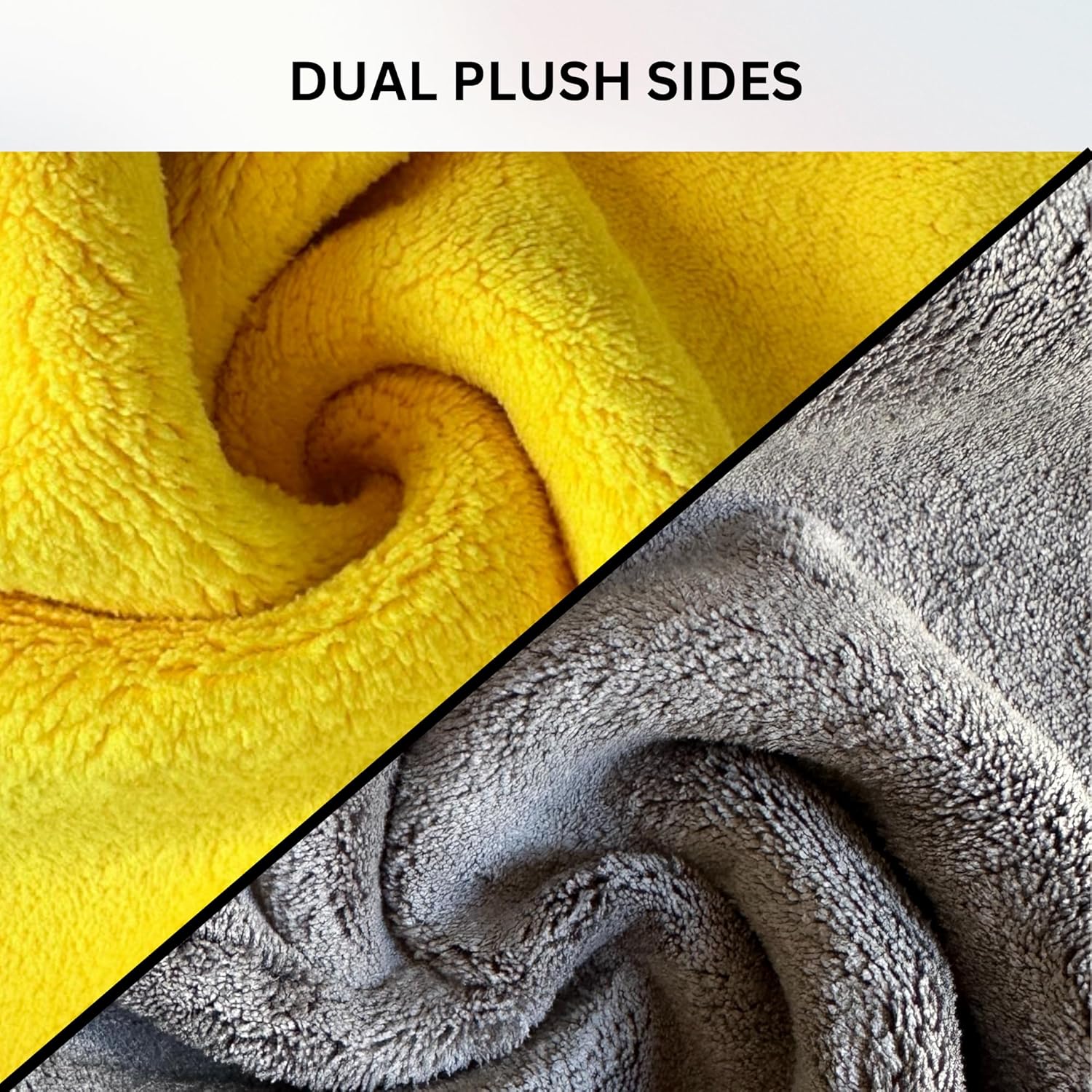 10 Counts Super Thick Double-Sided Car Cleaning Micro Fiber Towel, for Car Body Seat Dashboard Glass Interior Care, Multifunctional Auto Wash Cloth, High Water Absorption Lint-Free Soft Drying Polishing Towel