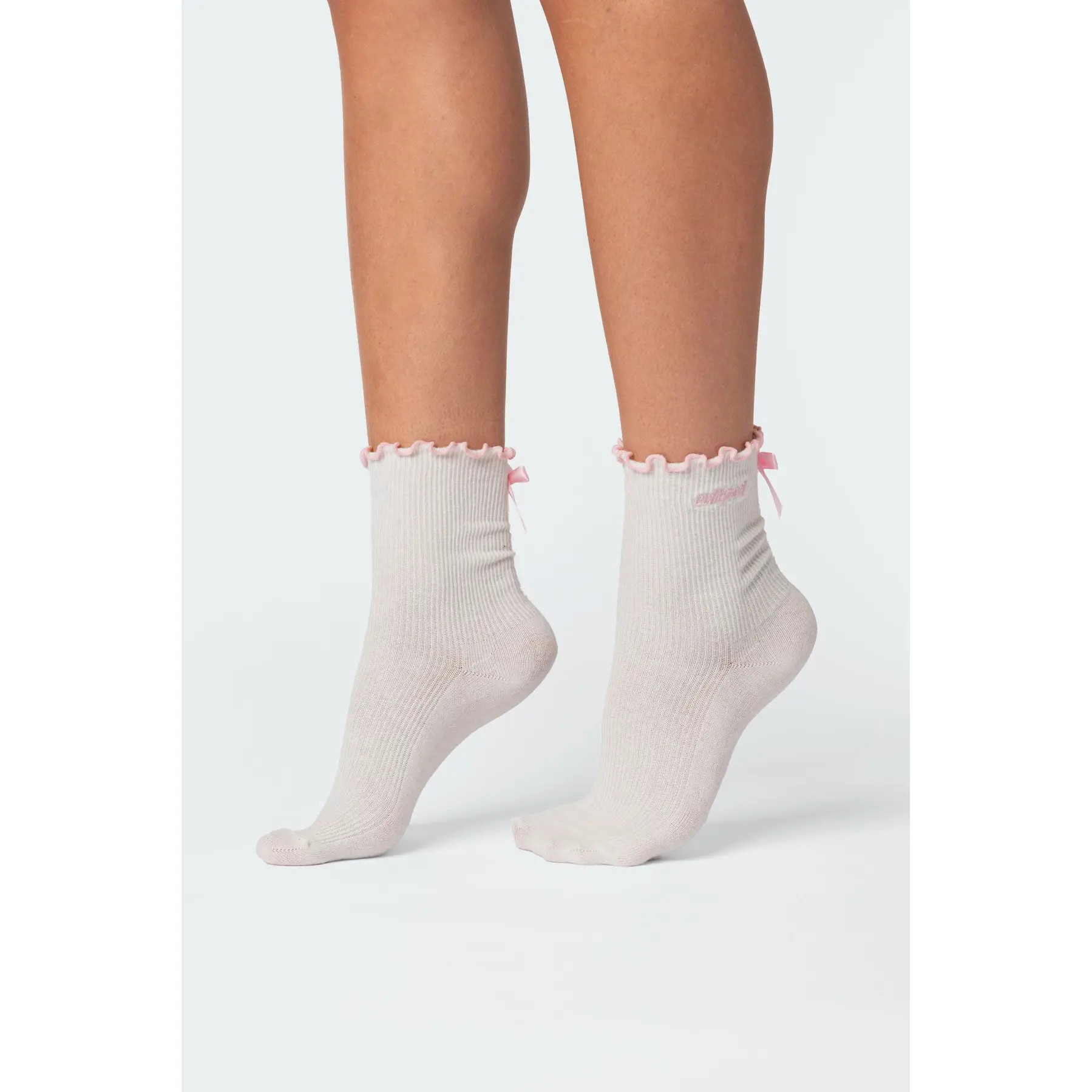 Contrast Frill Socks