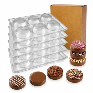 5Pcs Food-Grade Plastic Chocolate Covered Mold Compatible with Oreo Cookies