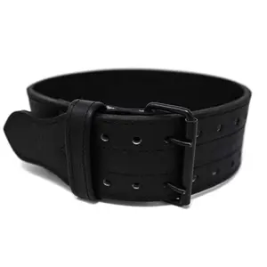 TUFF 10mm Leather Double Prong Weightlifting Belt