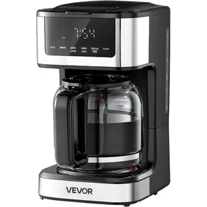 VEVOR Programmable Coffee Maker, 12 Cup Programmable Drip Coffee Makers with Touch Screen, 4 - Hour Keep Warm Coffee Makers Drips, 2 Brew Strengths Drip Coffee Machine for Home, 24 - Hour ProgrammableVEVOR Super Brand Day