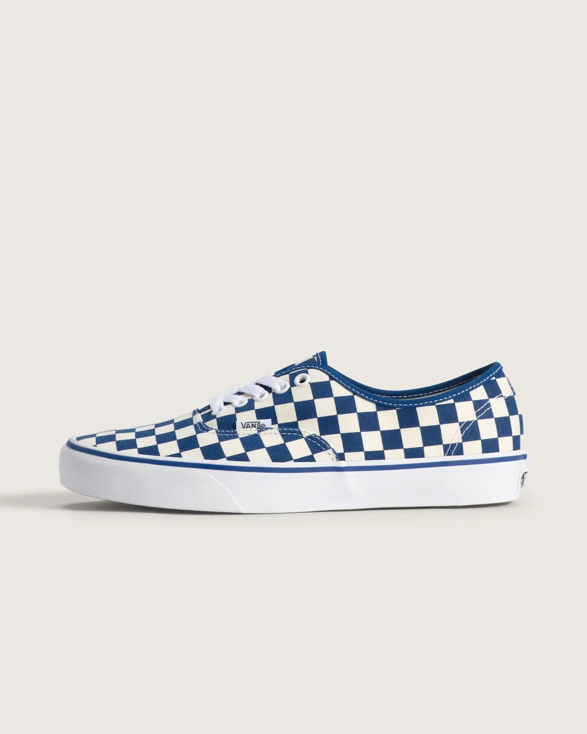 Checkerboard True Blue / White