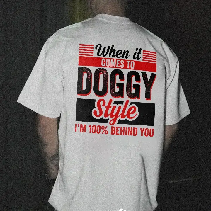 When It Comes To Dgy Style T-shirt - Naughty Clothes Men Cotton Menswear Hoodie Sweatshirt Underwear Tshirt Streetwear Human