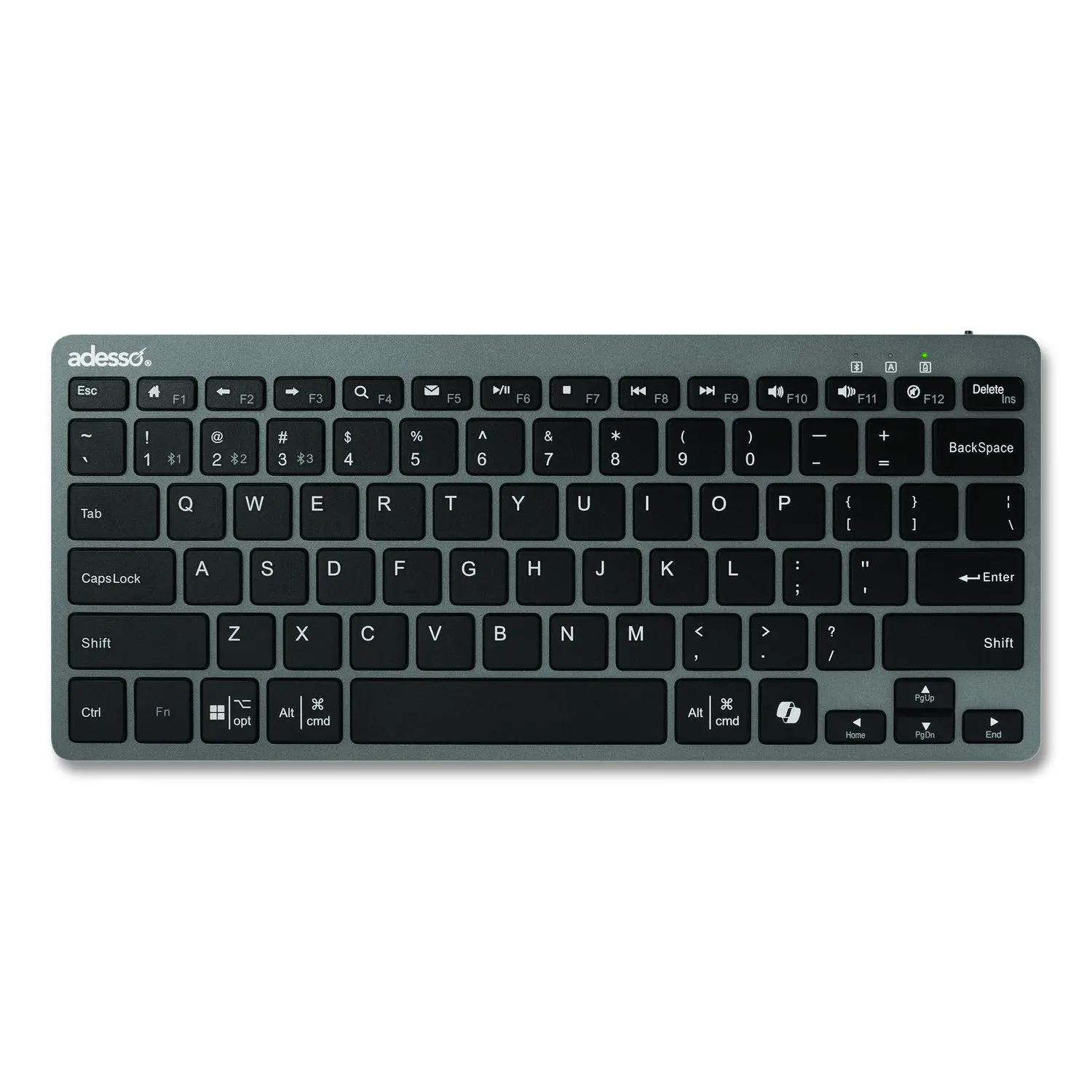 Adesso Multi OS Bluetooth Scissor Switch Keyboard w/CoPilot AI Hotkey WKB-7000