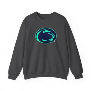 Penn State University Nittany Lions Neon Logo Football Fan Sweatshirt, Graphic Crewneck Pullover, College Team Apparel, Gift for Sports