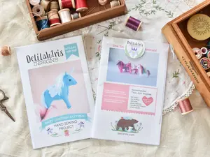 DelilahIris Baby Unicorn Felt Stuffed Animal Sewing Pattern