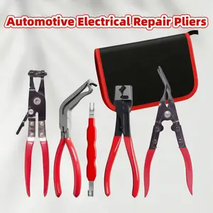 【Fathers Day Gift】Professional Hose Clamp Pliers Set for Automotive Repair , Flexible Cable Fuel Line Removal  Kit ,Radiator, AC & Coolant Hose Clamp Removal tools