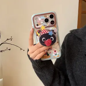 Magnetic Toast Snowman Protective Case Casing Protector for Apple iPhone 17 Pro Max, iPhone 16 Pro Max, iPhone 15 Pro Max, Creative Fashionable Smartphone Cover Accessories