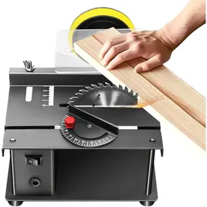 Mini Table Saw for Crafts, Multi-Functional Cutting Bench, 200W 8500RPM Mini Miter Saw,Speed Regulation Cutting Tool Machine (7.48 * 6.3 * 3.94in) Heavy Duty