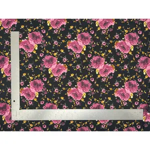 Liverpool Knit Floral Print Fabric