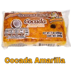 La Zagala Cocada Amarilla Yellow Sweet Coconut Candy 200g