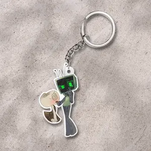Dandy's world keychain: Vee and Shelly, Veedandysworld, Shellydandysworld ver3