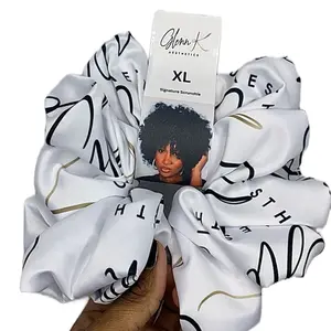 Xtra Luxe Signature Scrunchie Satin White