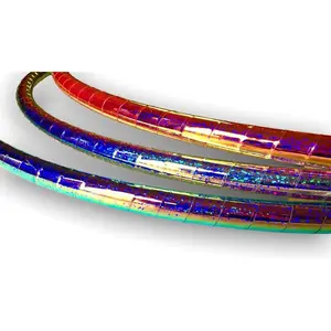 Galaxy Color Shifting Taped Hula Hoop - Polypro or HDPE - Collapsible