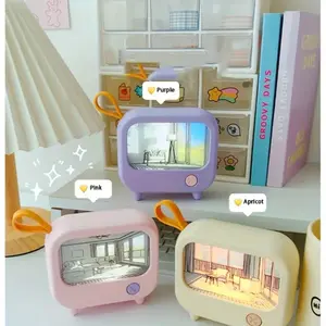 Pastel Painting Desktop Decor, Digital Frame Art Light up Painting USB charger, Girl Cozy Desktop Atmosphere Warm Light Painting Student Gift, Gift for Girl