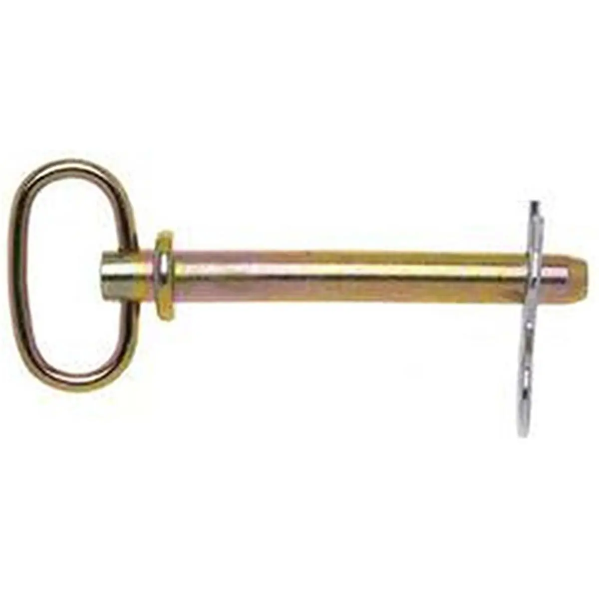 212 MAIN Forged Hitch Pin, Zinc-Plated High Carbon Steel with Spring Wire Handle and Clip Included, 0.87 x 4.25 in, Outdoor Sailing Hardware