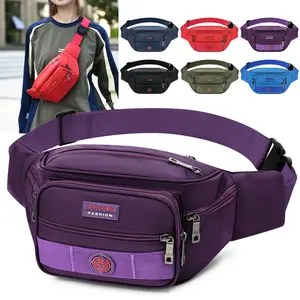 Large Capacity Waterproof Waist Bag, Multi-Pocket Sports Fanny Pack, Multiple Colors, Everyday Carry Gear for Outdoor Running, Hiking, Travel