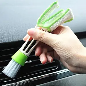 JOYTUTUS 2026 Dual Sided Microfiber Car Cleaning Brush for Air Outlet & Instrument Panel Dusting Soft Brush for Interior Decoration