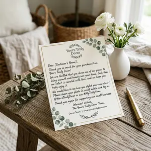 (Gift) Thank you card for your purchase at Yours Truly Decor