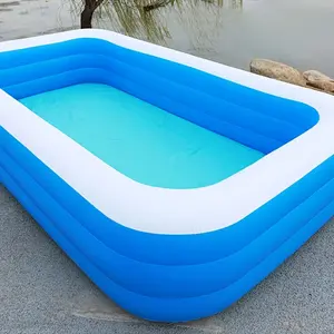 Large Inflatable Outdoor Swimming Pool Family Padding Pool PVC Inflatable Framed Removable Summer Waterpark Youngsters Fun Bathtub