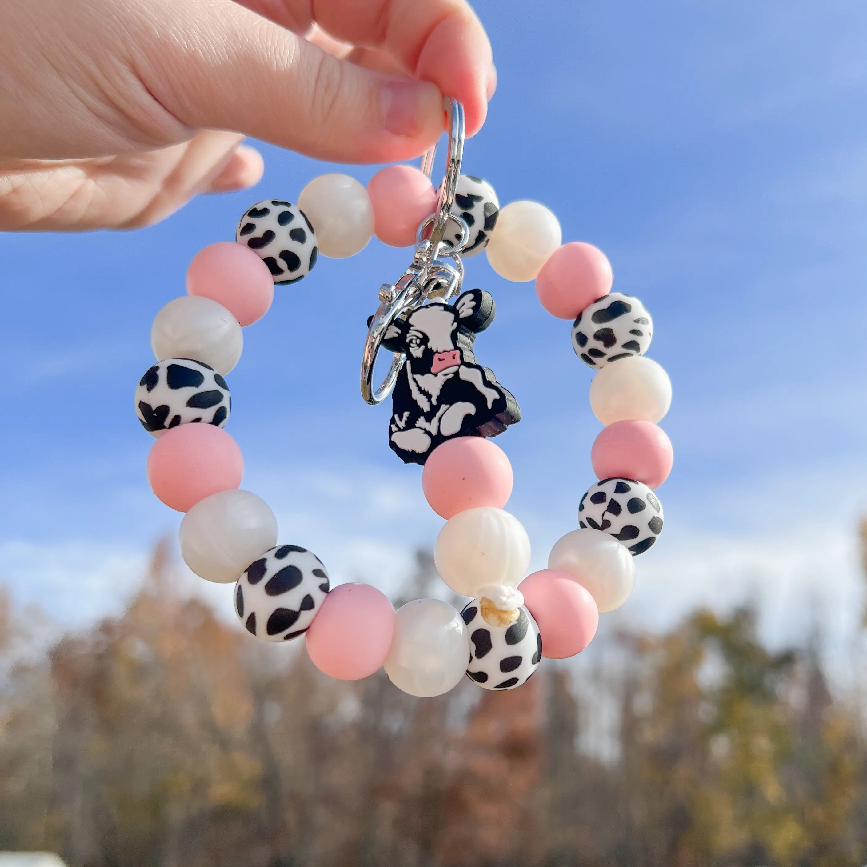 Baby cow wristlet